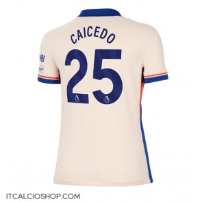 Chelsea Moises Caicedo #25 Seconda Maglia Femmina 2024-25 Manica Corta